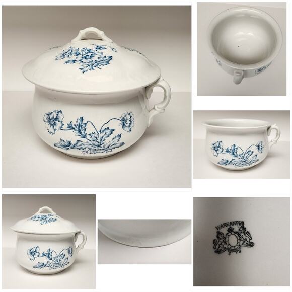 Warranted England Antique 1940s 5pc Pitcher/ Basin Wash Set Super Rare Find - Picture 7 of 16